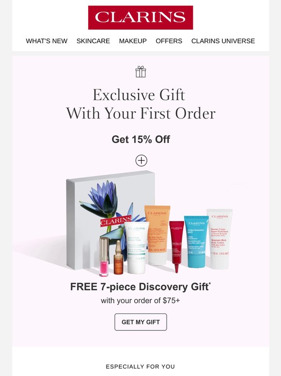 Don't forget to take 15% off! + A free gift