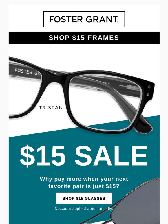 Today only: $15 glasses