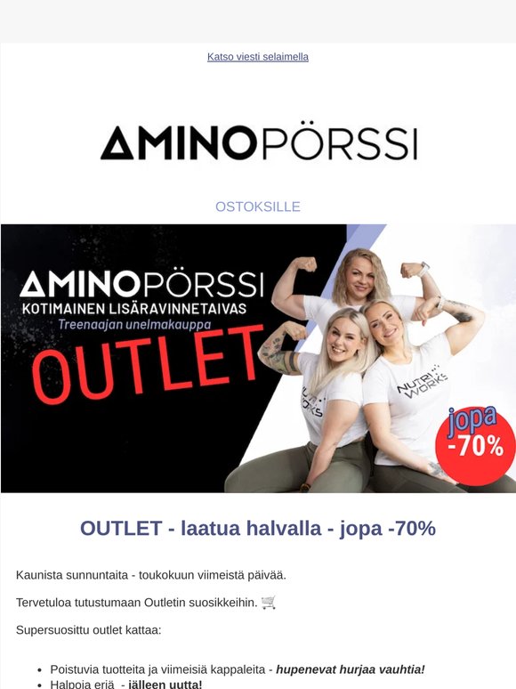 Outlet SUOSIKIT - jopa -70%