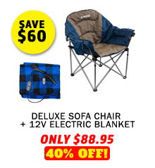 Deluxe Sofa Chair + 12V Electric Blanket