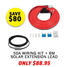 50A Wiring Kit + 6m Solar Extension Lead