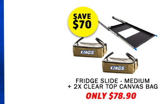 Fridge Slide - Medium + 2XClear Top Canvas Bag 