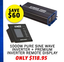 1000W Pure Sine Wave Inverter + Premium Inverter Remote Display
