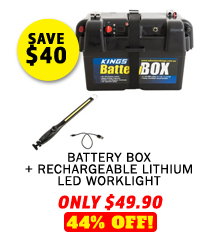 Battery Box + Rechargeable Lithium LED Worklight