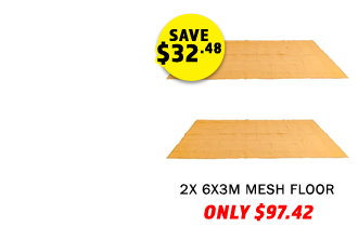 2 x Mesh Flooring 6m x 3m