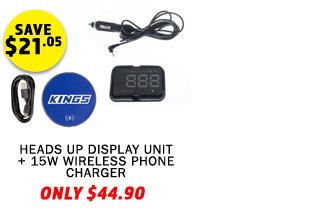 Heads Up Display (HUD) + 15W Wireless Phone Charger