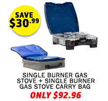 Single Burner Gas Stove + Single Burner Gas Stove Carry Bag