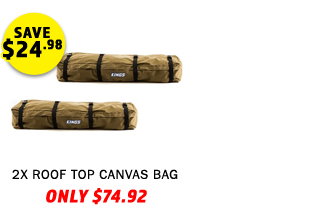 2x Roof Top Canvas Bag