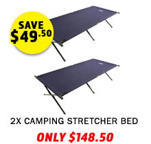 2x Camping Stretcher Bed