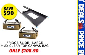 Fridge Slide - Large + 2XClear Top Canvas Bag