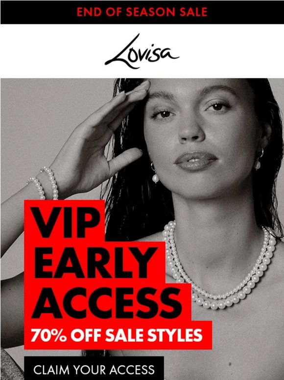 Sale early access is here!