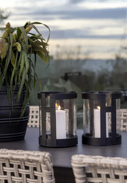 Santino Outdoor Lantern Black S