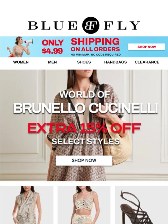 Extra 15% Off Givenchy, Brunello Cucinelli & More