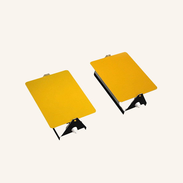 Cp1 Yellow French Sconces, 1960s