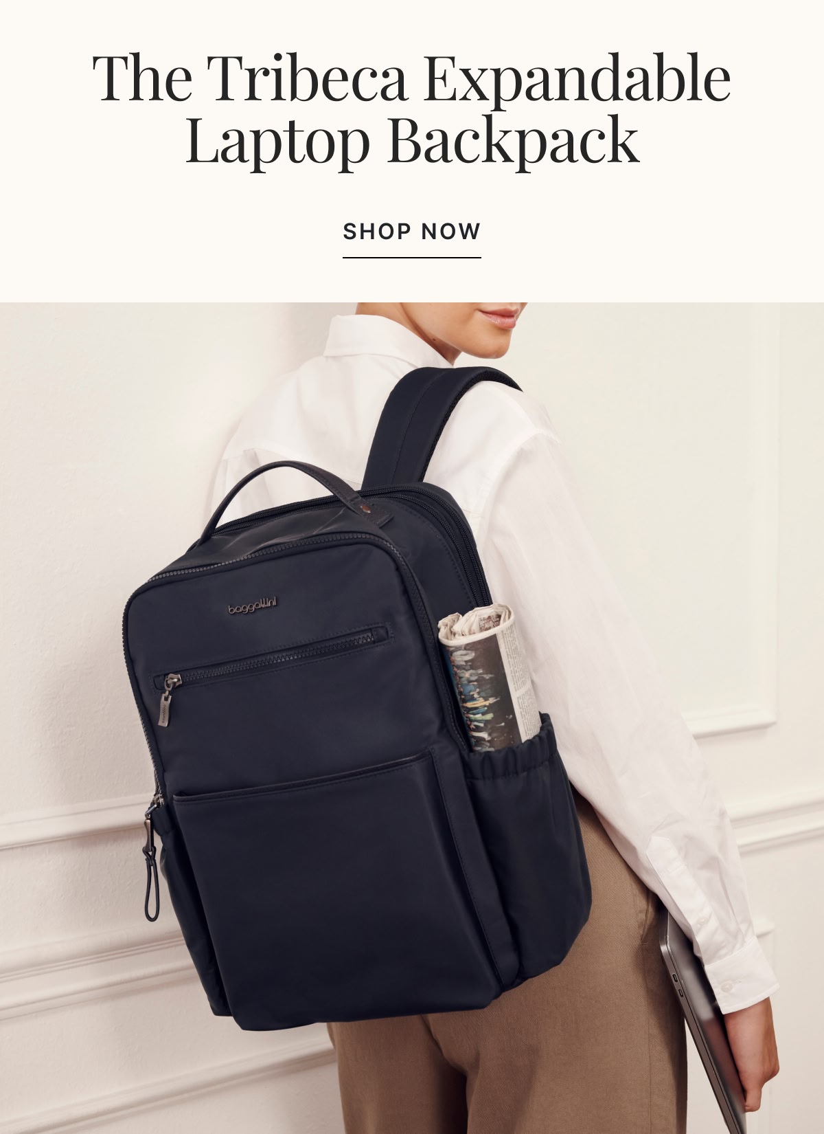 The Tribeca Expandable Laptop Backpack >