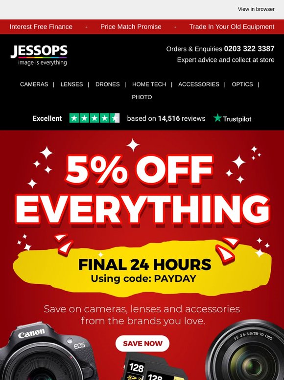 🚨Last chance! 5% OFF EVERYTHING using code PAYDAY ⏰