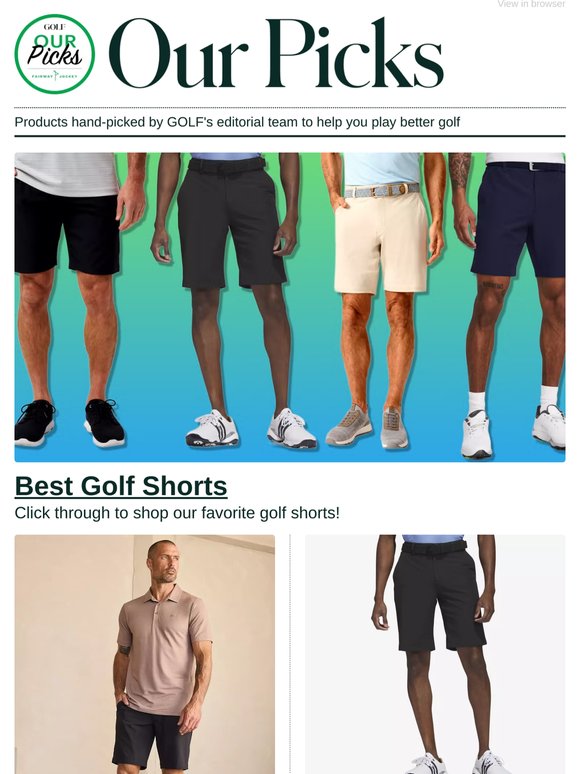 The best golf shorts