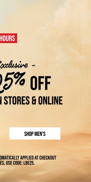 Extra 25% off Shop Men's