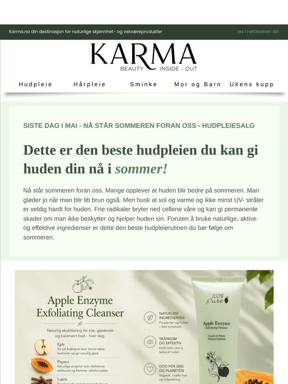 Dette er den beste hudpleien i sommer🍀