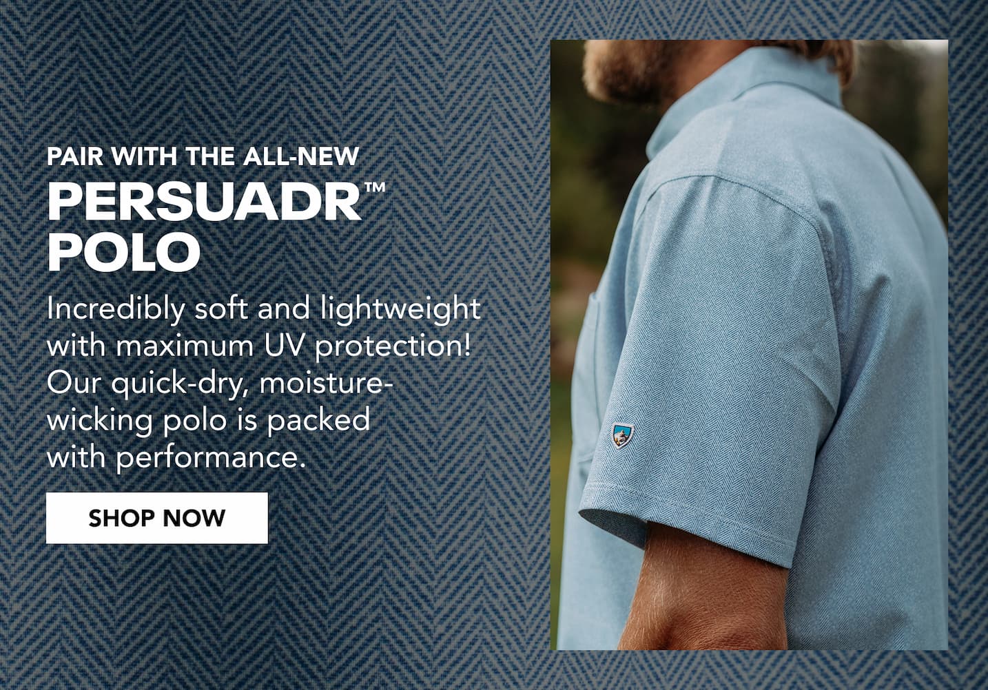 Pair With The All-New Persuadr Polo. Incredibly soft and lightweight with maximum UV protection!