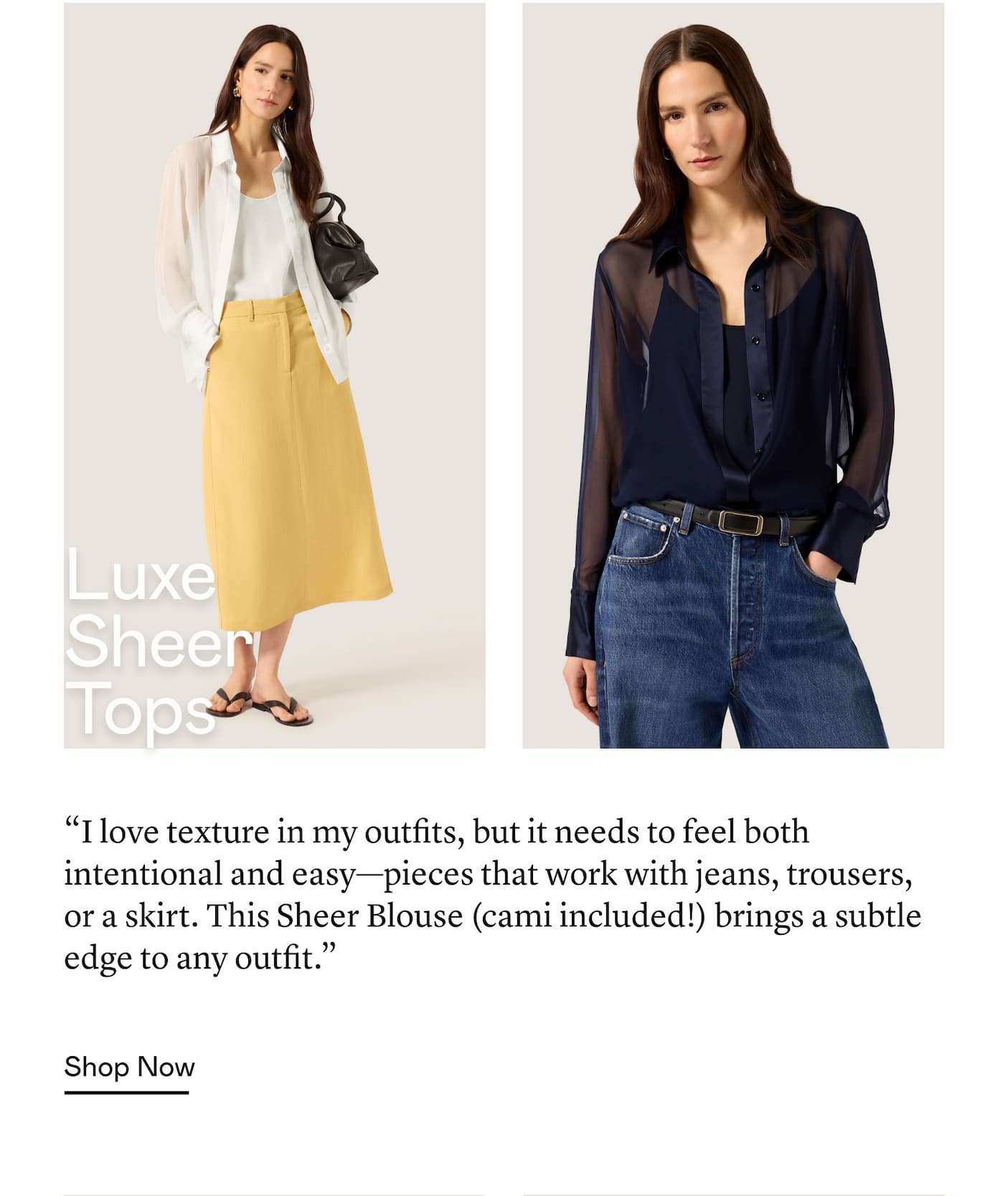 Luxe Sheer Tops