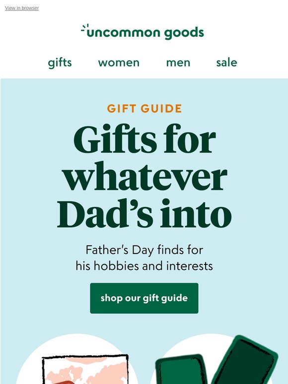 Gift guide: Father's Day gifts for what he loves