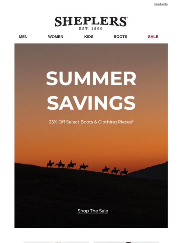 Summer Deals on Boots & Clothing
