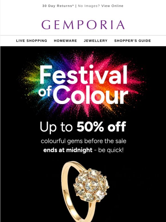 Coloured gems from only £3.03! 🌈