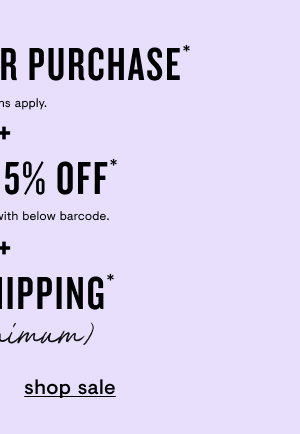 Shop sale