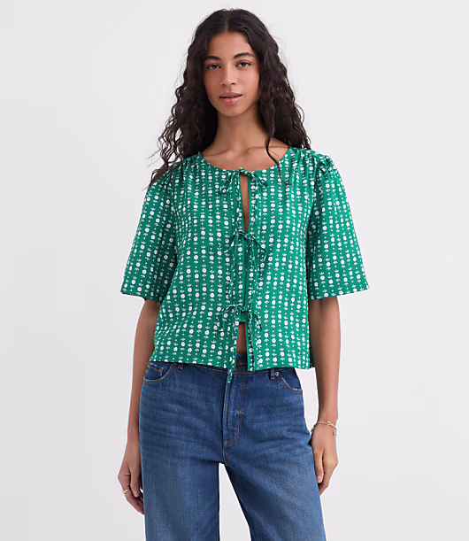 Floral Bow Blouse