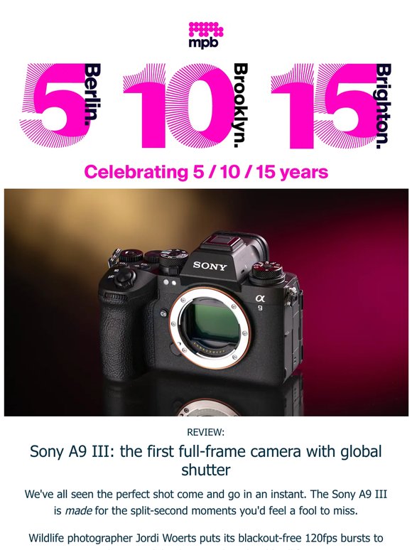 Need for speed? Meet the Sony A9 III