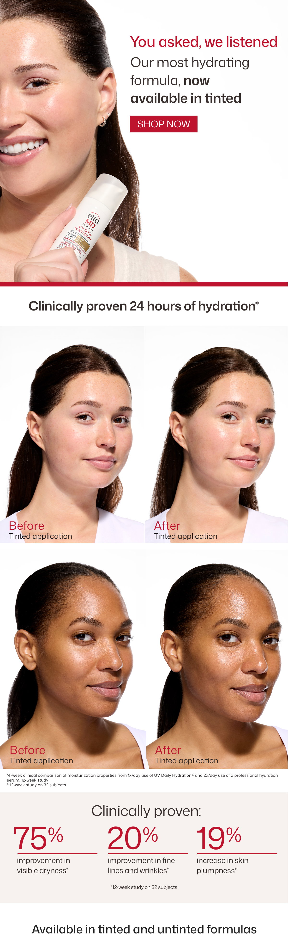 UV Daily Hydration+ Tinted SPF 50