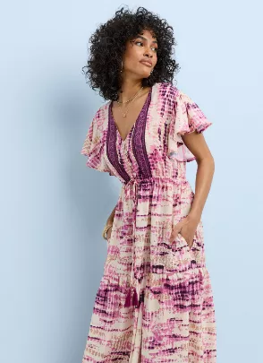 365 by Freemans Pink Tie Dye Maxi Dress