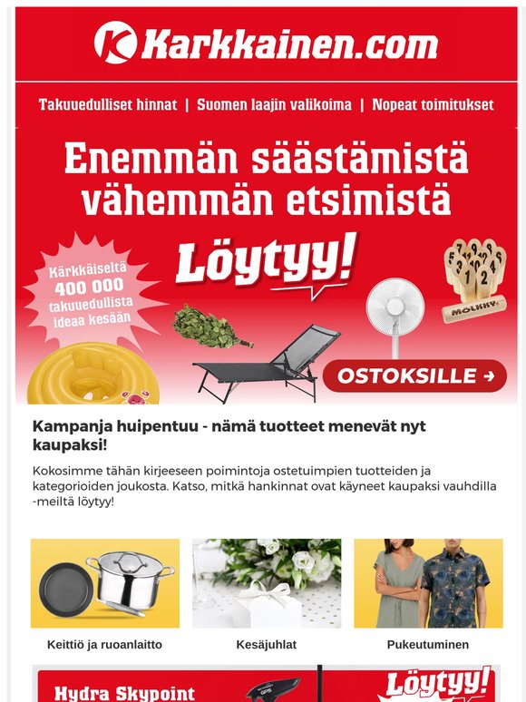 Nämä tuotteet käyvät nyt kaupaksi👉