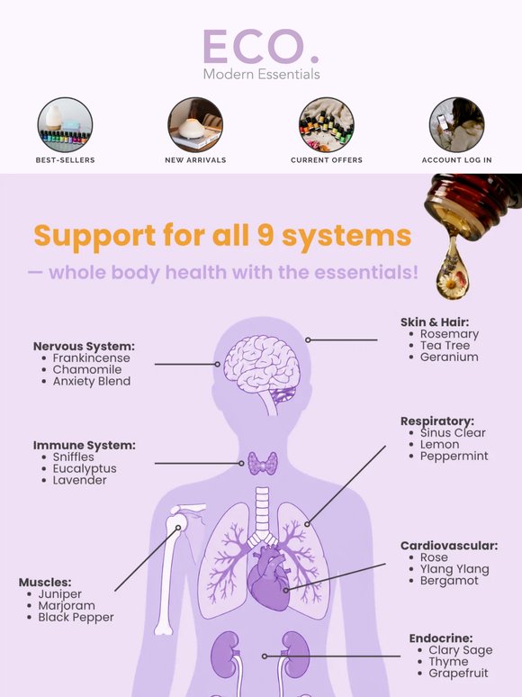 Support all 9 systems with oils 🫀