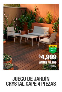 Juego de jardín Crystal Cape