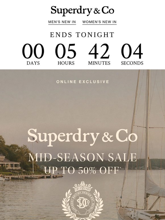 Final Hours to Save Up to 50% Off