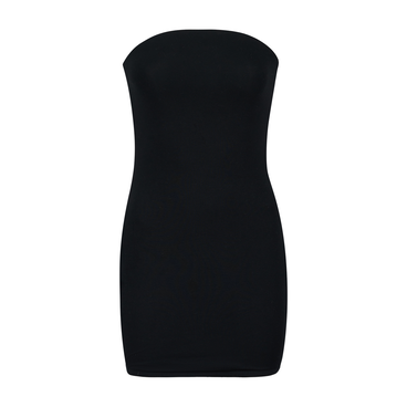 Black Bandeau Mini Dress