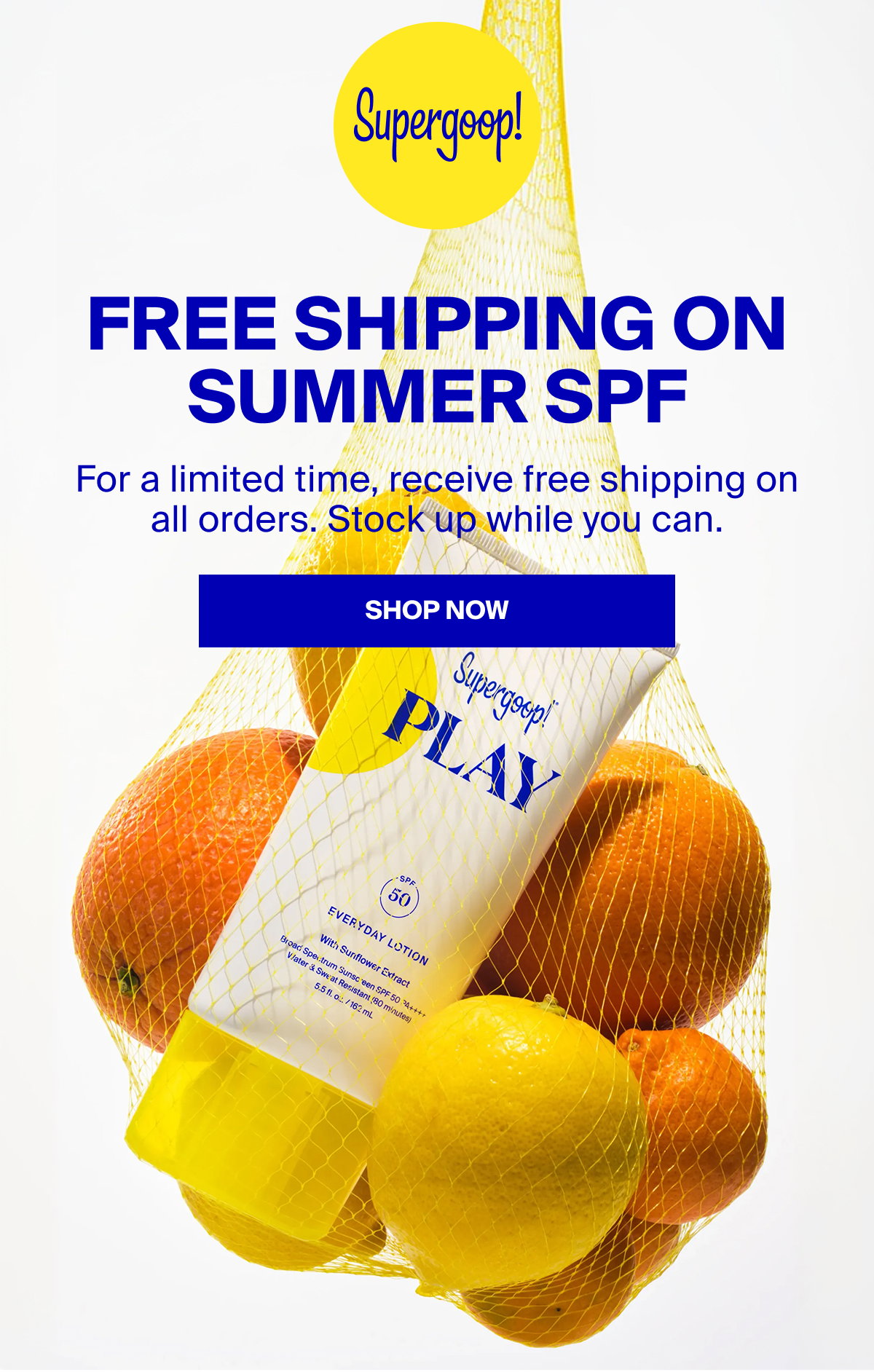 Free Shipping on Summer SPF