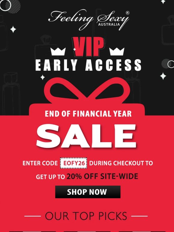 VIP Early Access: EOFY Sale Starts Today