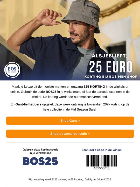 €25 korting op de mooiste merken