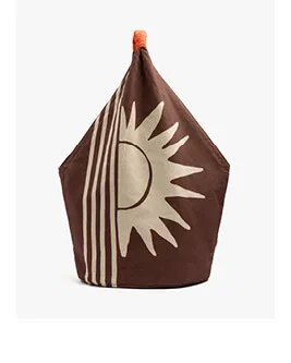 Canvas handbag with printed