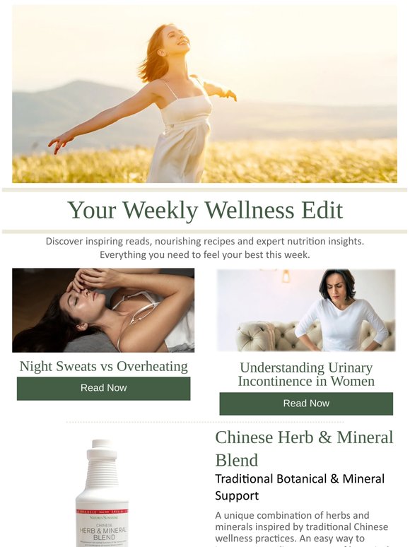From Night Sweats to Vitamin C: This Week's Wellness Insights