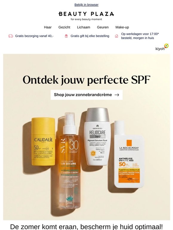 ☀️ Kies de juiste zonbescherming voor jouw huid