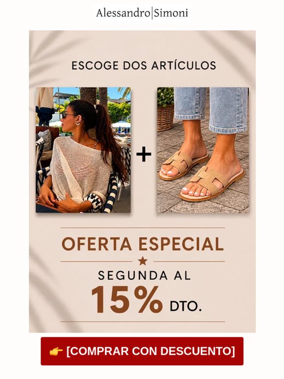 15% dto en el Segundo artículo ✨🔥