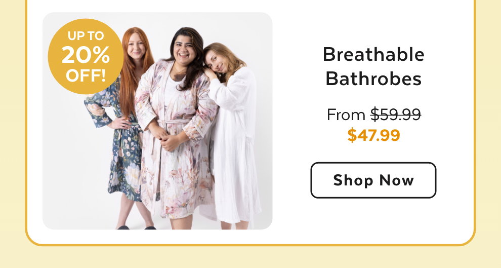 Breathable Bathrobes - Shop Now
