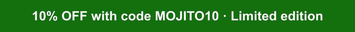 15% OFF with code 15MOJ · Limited edition 