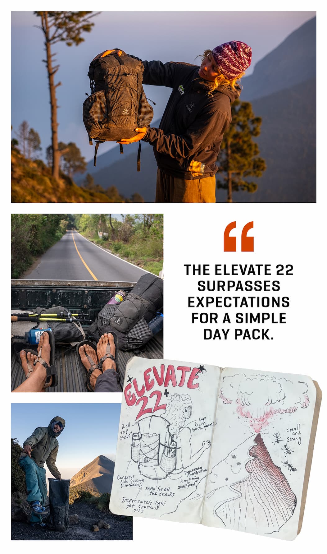 "The Elevate 22 surpasses expectations for a simple day pack."