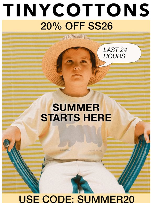 LAST 24H | EXTRA 20% OFF SS26