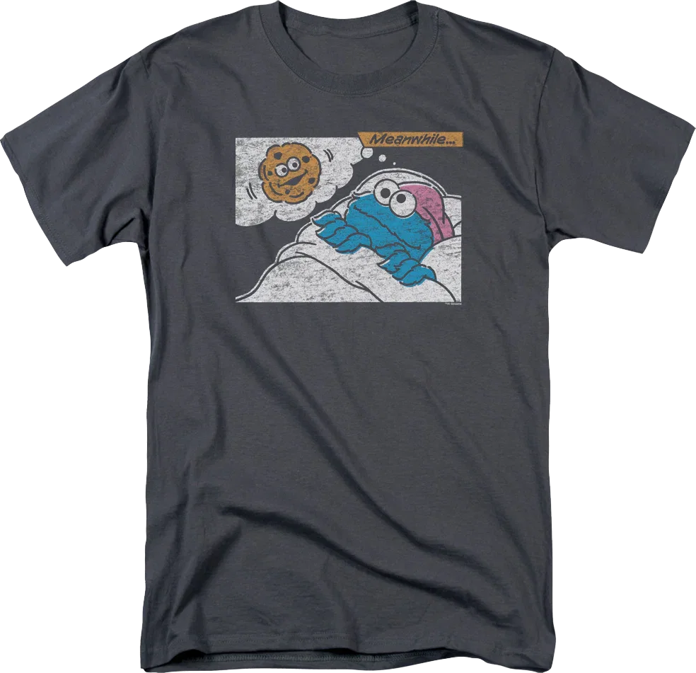 Meanwhile Cookie Monster Sesame Street T-Shirt